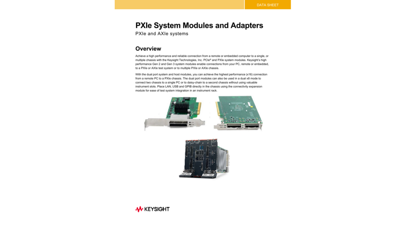 Interface Modules and Adapters for PXI and AXIe Systems